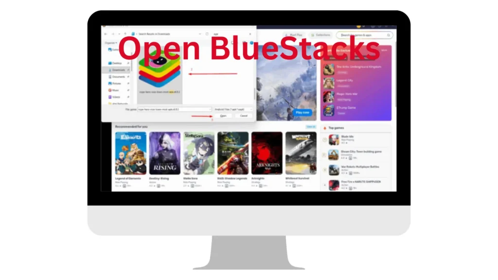 Open BlueStacks Open BlueStacks