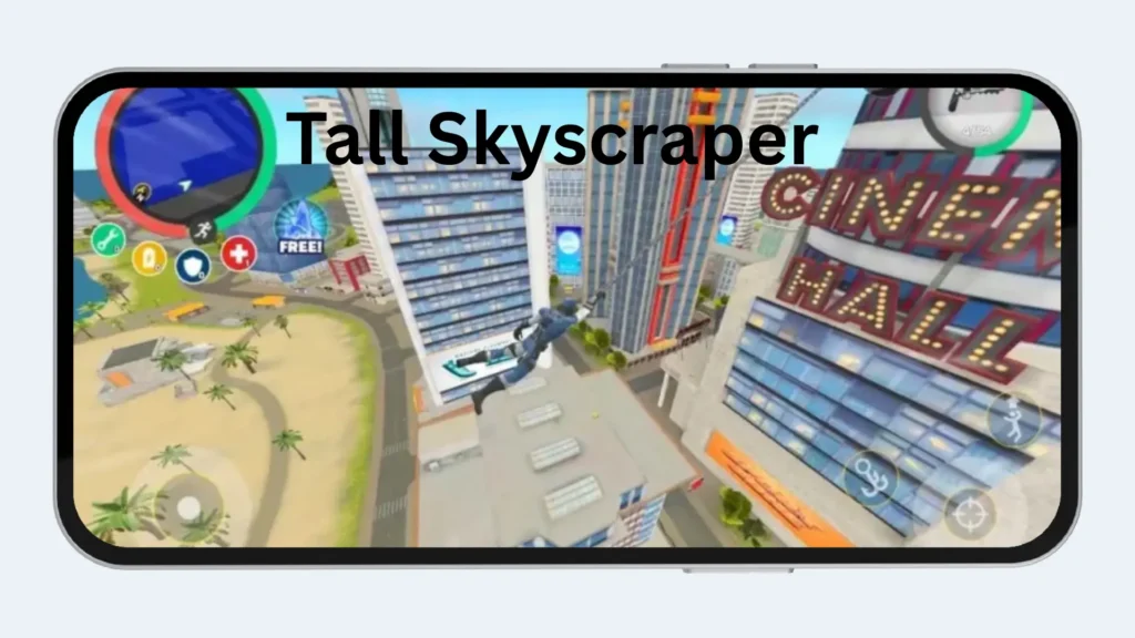 Rope Hero 2 Mod APK 3 Tall Skyscraper