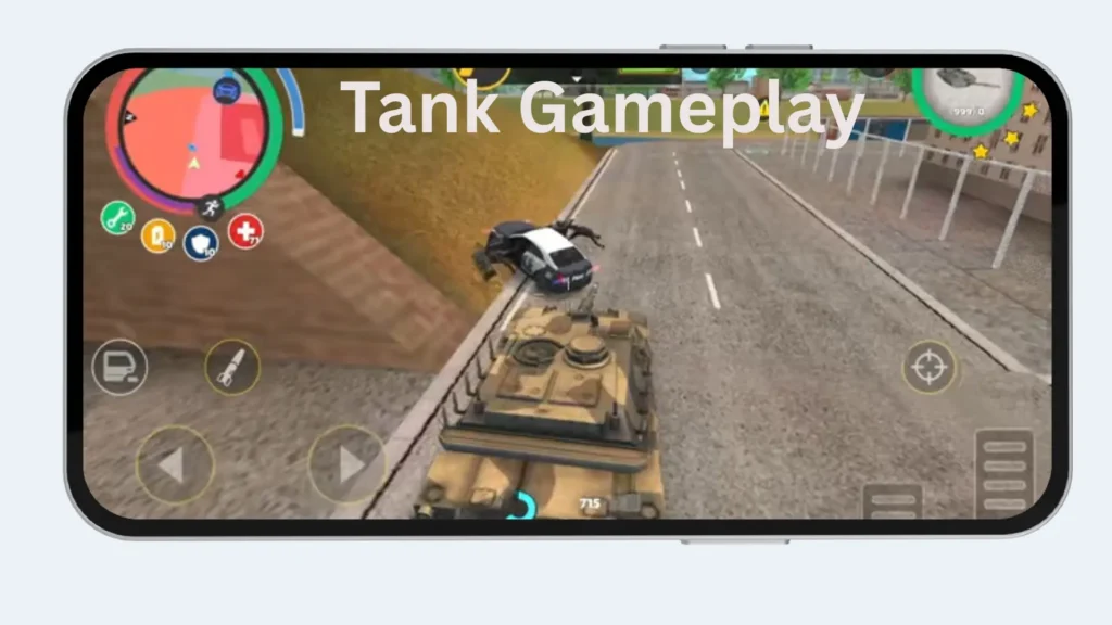 Rope Hero Mafia City Wars Mod APK 2 Tank Gameplay