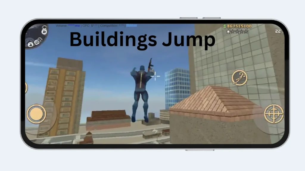 Rope Hero Vice Town Old Version 3 Buildings Jump