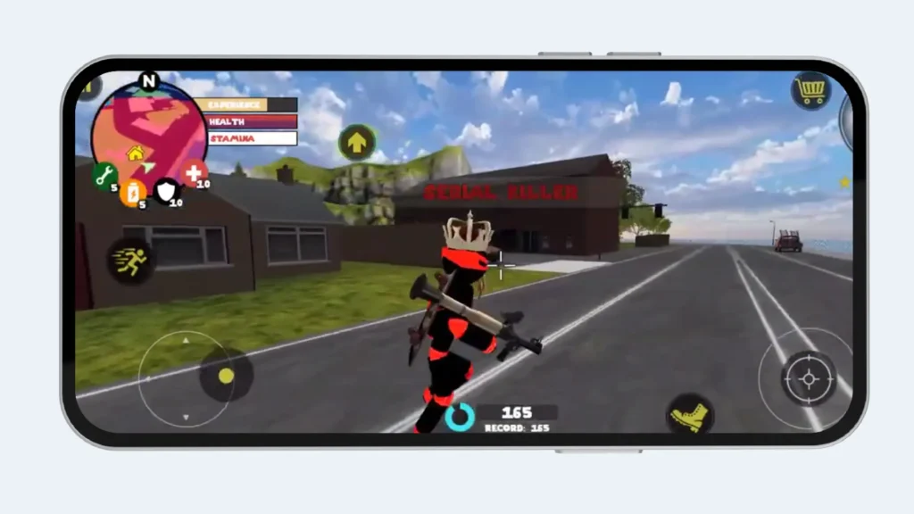Stickman Rope Hero Mod APK 3 Roaming the Road