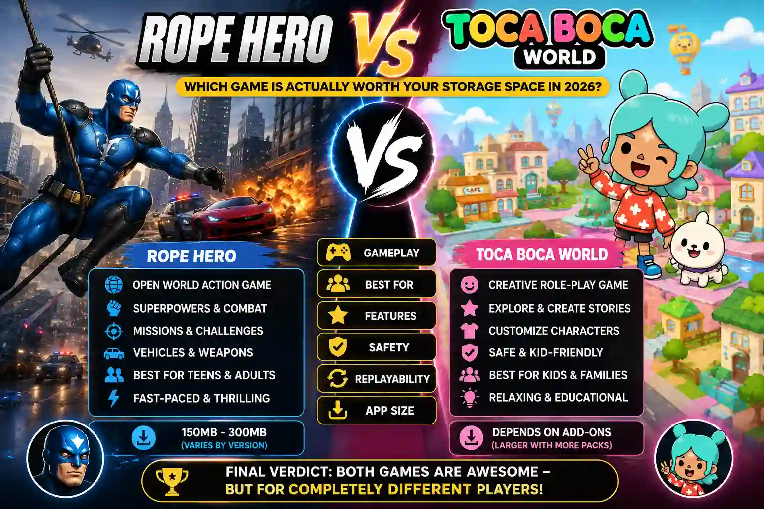 Toca Boca Vs Rope Hero 2 Toca Boca Vs Rope Hero