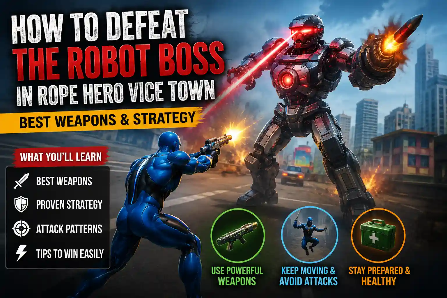 Robot Boss in Rope Hero Vice Town 1 Robot Boss in Rope Hero Vice Town